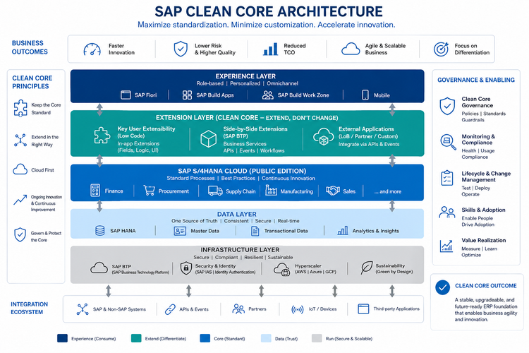 SAP Clean Core Architecture: A Practical Guide for Technical Teams